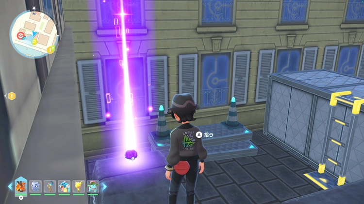 ポケモンZA_カラフルなネジ_フィールド入手_ローズ8番地のアスレチック_周辺