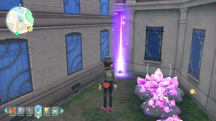 ポケモンZA_カラフルなネジ_フィールド入手_ローズ3番地北にある建物に囲まれた場所_周辺