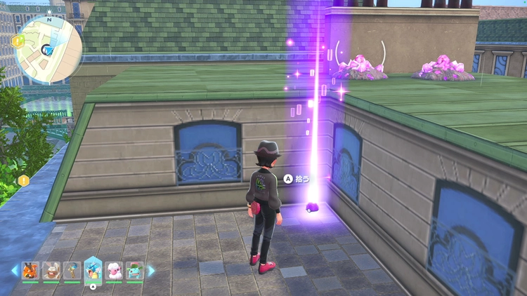 ポケモンZA_カラフルなネジ_フィールド入手_レストラン・ド・フツーの屋根上_周辺