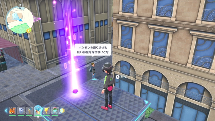 ポケモンZA_カラフルなネジ_フィールド入手_ローズ1番地のアスレチック_周辺