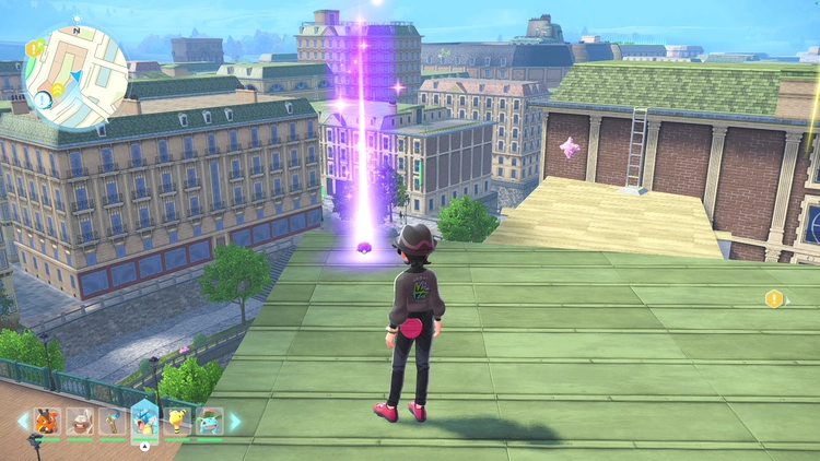 ポケモンZA_カラフルなネジ_フィールド入手_カフェ・ツイスター周辺の建物の屋根上_周辺