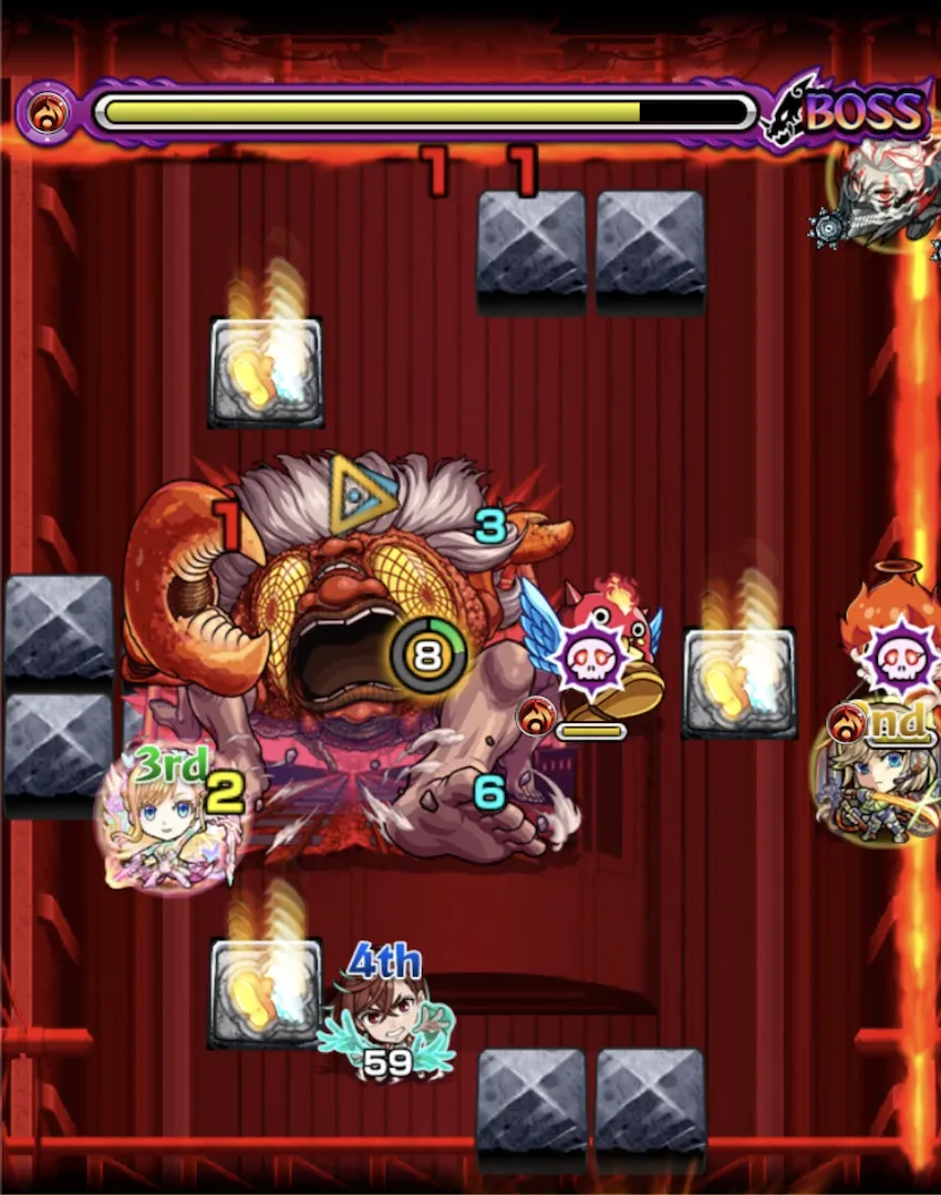 モンスト_超究極ターボババア_ボス3移動後