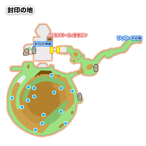 スカイウォードソードhd 封印の地のマップとアイテム ゼルダの伝説 Appmedia