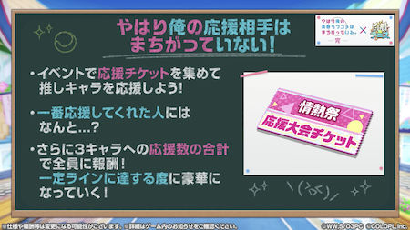 白猫テニス_俺ガイルコラボ_応援チケットイベント