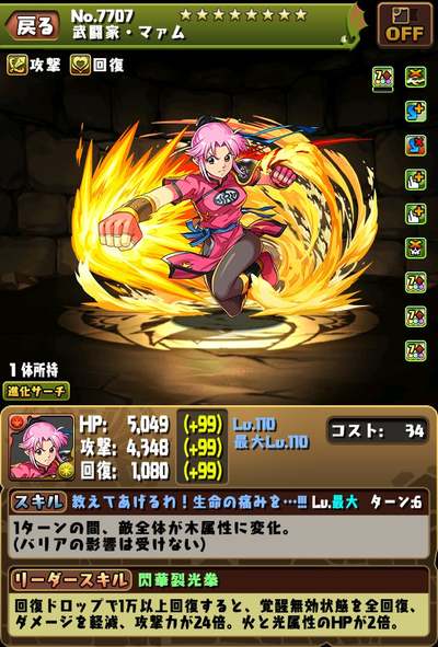 パズドラ_究極マァム_ステ