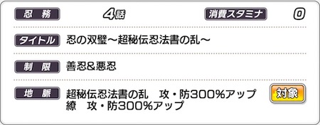 シノマス_忍の双壁〜超秘伝忍法書の乱〜_地脈