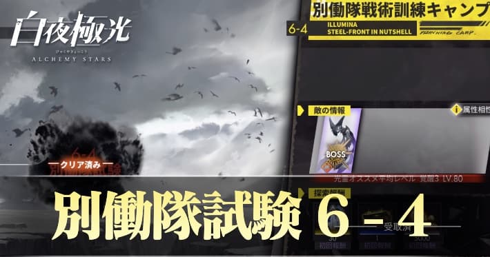 白夜極光 別働隊試験6-4 攻略おすすめキャラ