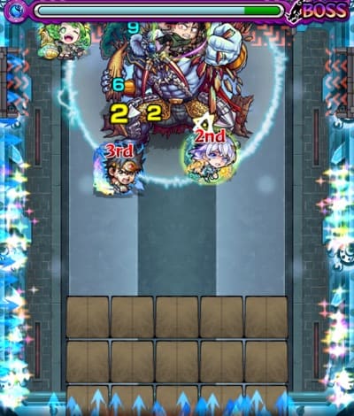 モンスト_栄冠の闘技場4-2_ボス1_ドクロ後