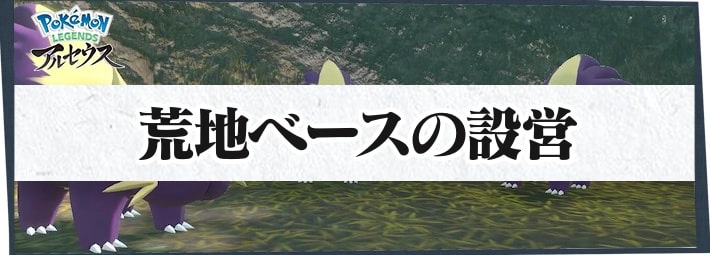 ポケモンLA_サブ任務31_荒地ベースの設営