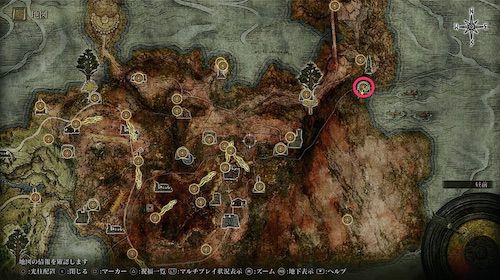 エルデンリング_英霊たちの地下墓_マップ