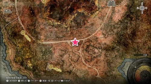 エルデンリング_霊廟ヶ原の地下墓_マップ