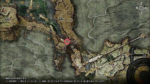 エルデンリング_溜水の洞窟_マップ