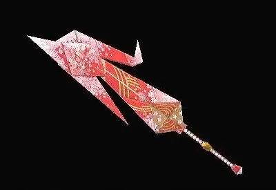 モンハンライズ_武器_剣斧ノ折形【零れ桜】_全体
