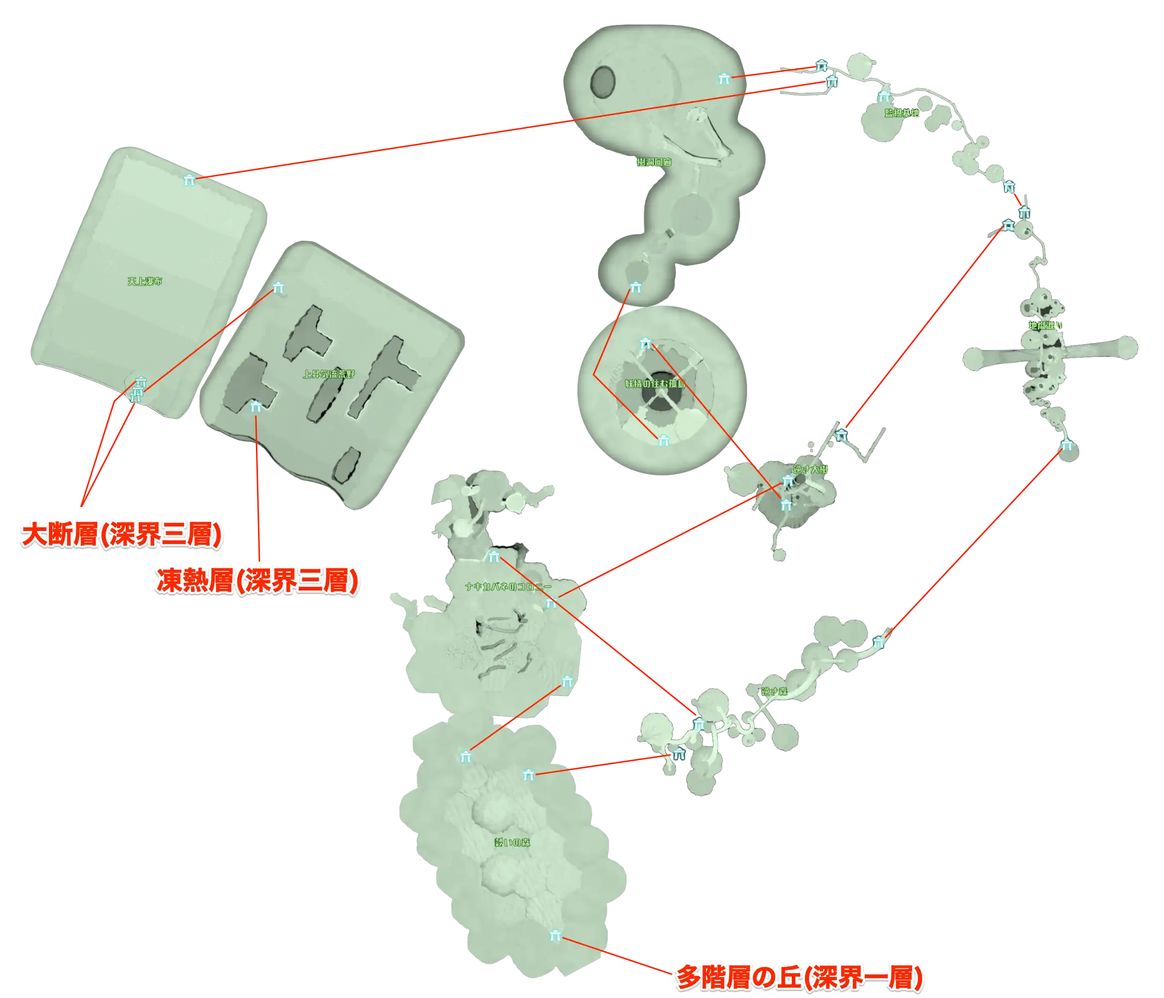 メイドインアビス】深界二層のマップ情報 | AppMedia