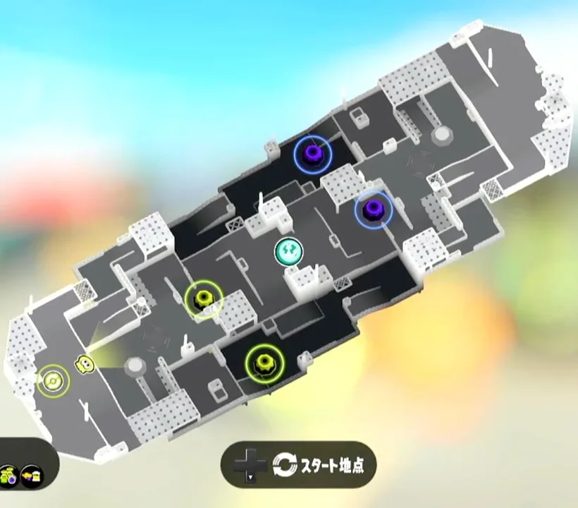 スプラトゥーン3、ヤガラ市場、ガチホコ、マップ