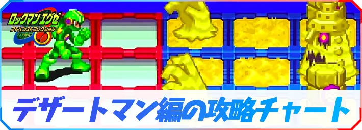 【ロックマンエグゼ3】4話：デザートマン戦までの攻略チャート