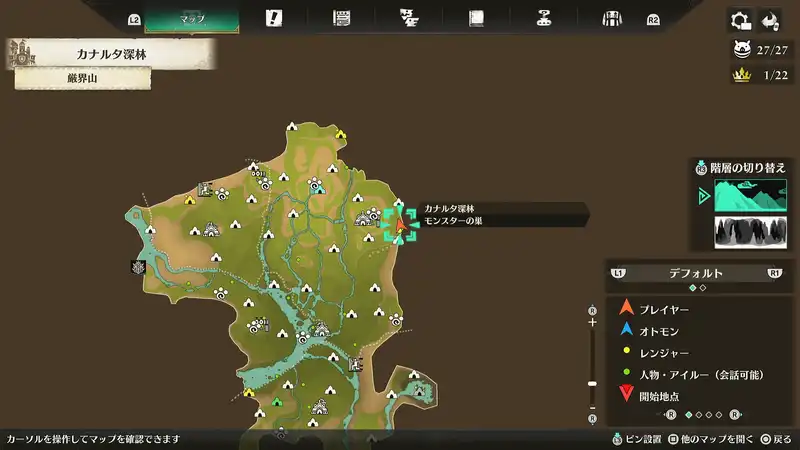 ガーグァ_キングモンスター_マップ画像