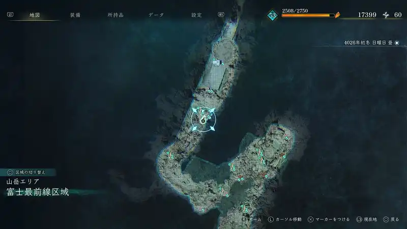 BoR_富士最前線区域_伝承ゴーレム_伝承ゴーレム_マップ