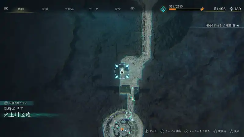 BoR_犬上川区域_伝承ゴーレム_伝承ゴーレム_マップ