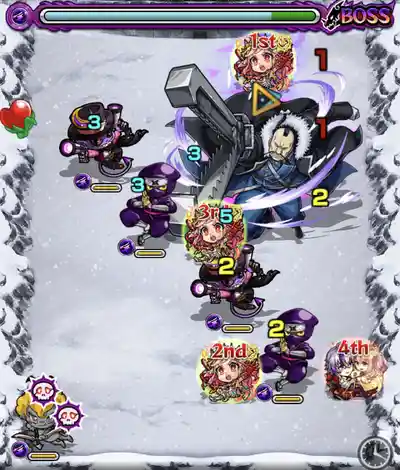 モンスト＿バッカニア_鉄の掟_ボス1