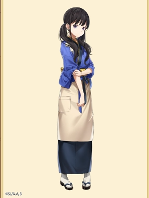 白猫_井ノ上たきな_喫茶制服_立ち絵