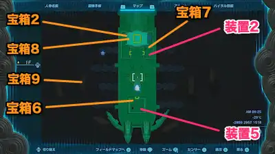 ゼルダティアキン_風の神殿_マップ_1F