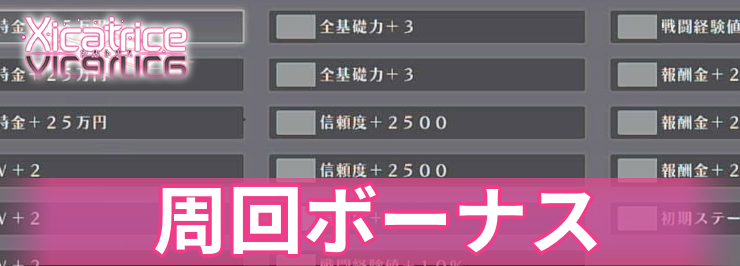 【シカトリス】周回ボーナス一覧と引き継ぐ要素