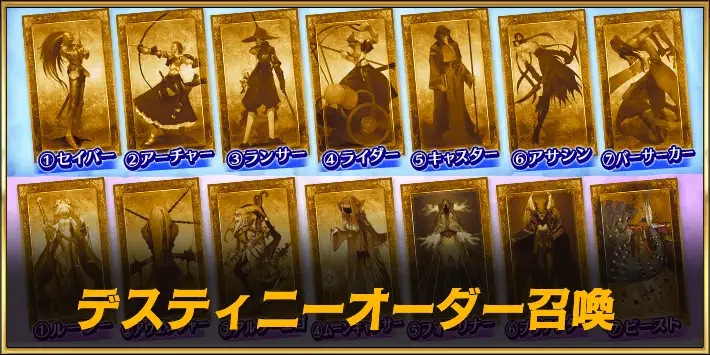 デスティニーオーダー召喚のおすすめサーヴァント