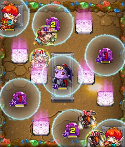 モンスト_採掘場難_新獣神玉を求めて_バトル2