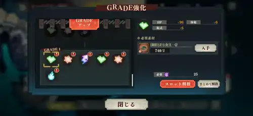 ファンパレ_戦力のあげ方_グレード強化