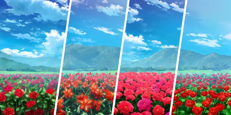 薔薇・アマリリス・牡丹・雛芥子