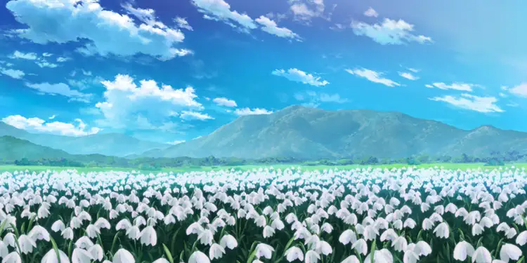 fgo_スノードロップ_花畑