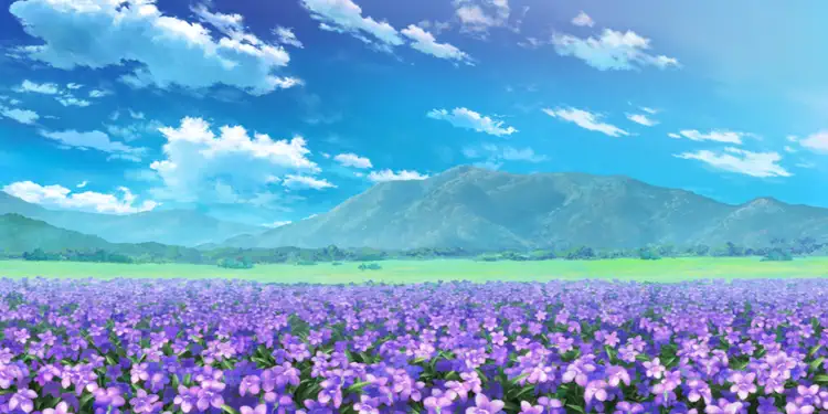 fgo_スミレ_花畑