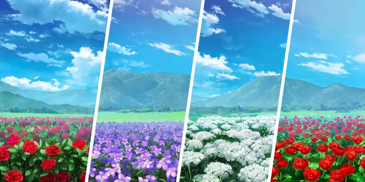 薔薇・スミレ・ドクゼリモドキ・雛芥子