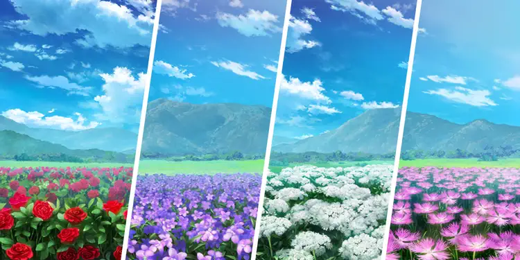 薔薇・スミレ・ドクゼリモドキ・ナデシコ