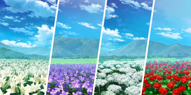 百合・スミレ・ドクゼリモドキ・雛芥子