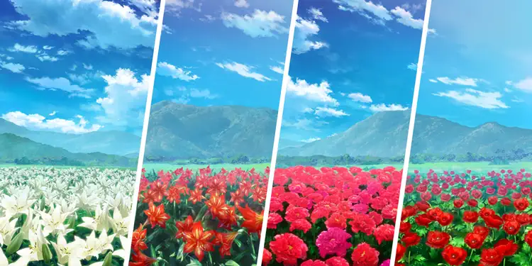 百合・アマリリス・牡丹・雛芥子