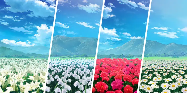 百合・スノードロップ・牡丹・ヒナギク