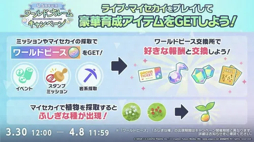 プロセカ_4.5周年記念ワールドブルームキャンペーン詳細