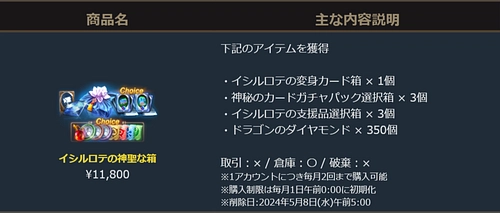 リネージュM、イシルロテ