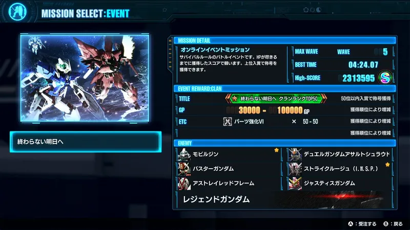 ガンブレ4_イベント_終わらない明日へ