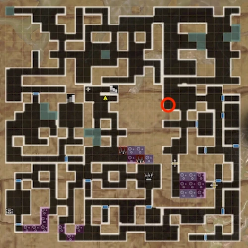 城塞の危険な魔物の場所_B7F_ウィズダフネ