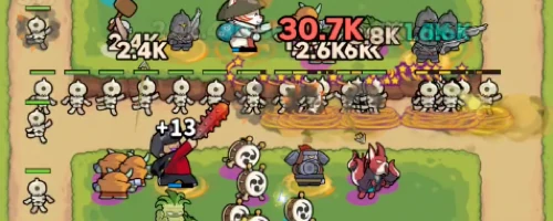 画面右側に敵を通さない意識を持つ_運任せの召喚士