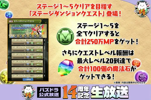 ノマダン&テクダンリニューアル②_パズドラ14周年