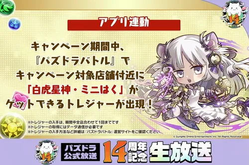 ミニはく_パズドラ14周年