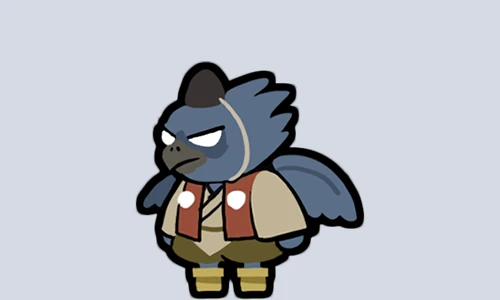 カラス天狗_立ち絵_運任せの召喚士