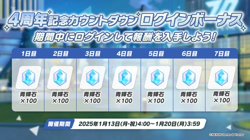 4周年カウントダウンボーナス_4周年ガチャ予想！実装キャラと発表内容_ブルアカ