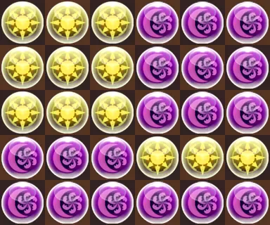 パズドラ_13周年前夜祭杯_B3パズル例1