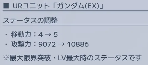 ジージェネ_ガンダム上方修正