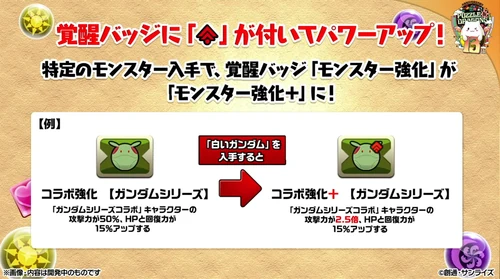 覚醒バッジが一部モンスター入手で強化_パズドラ13周年アプデ内容_パズドラ